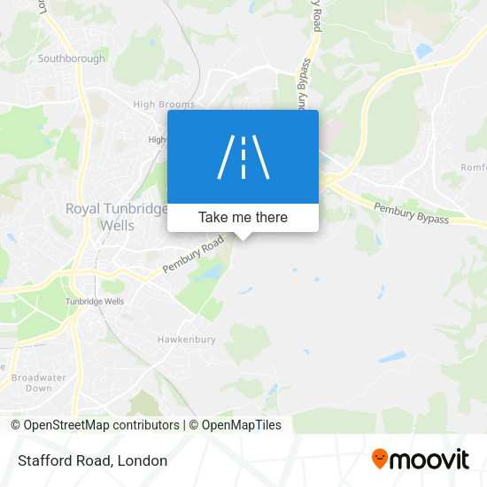 Stafford Road map