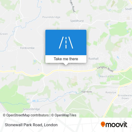 Stonewall Park Road map