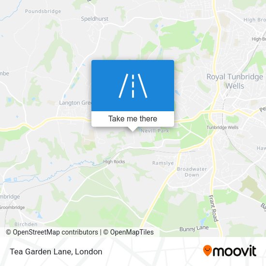 Tea Garden Lane map