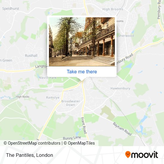 The Pantiles map