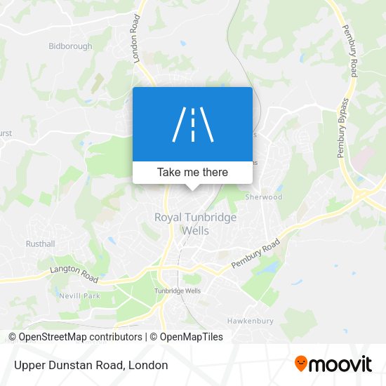 Upper Dunstan Road map
