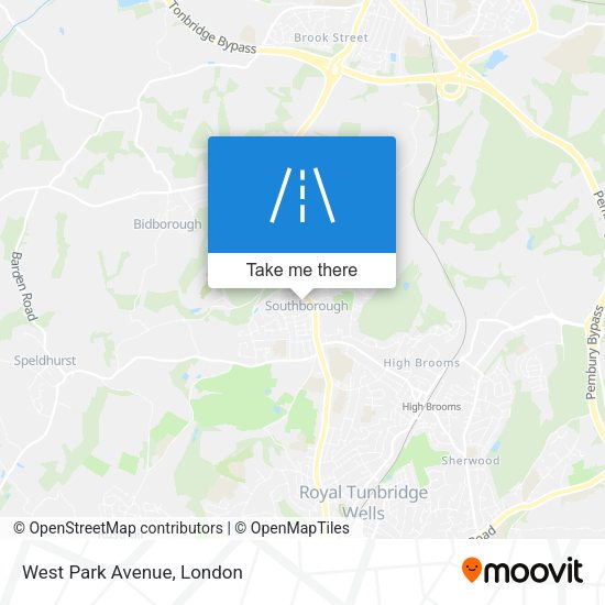 West Park Avenue map