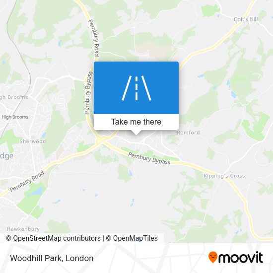 Woodhill Park map
