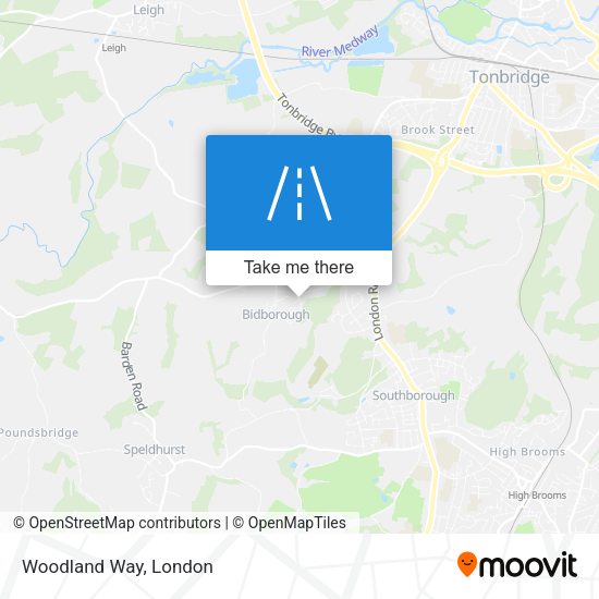 Woodland Way map