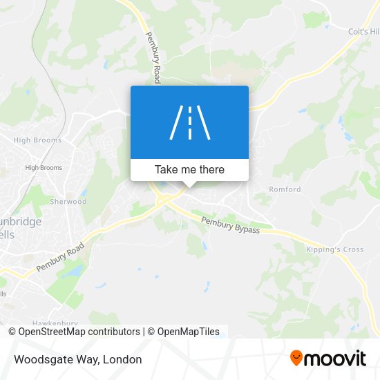 Woodsgate Way map