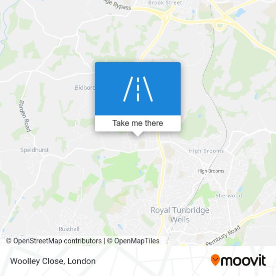Woolley Close map