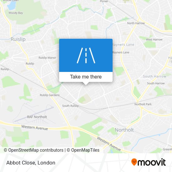 Abbot Close map