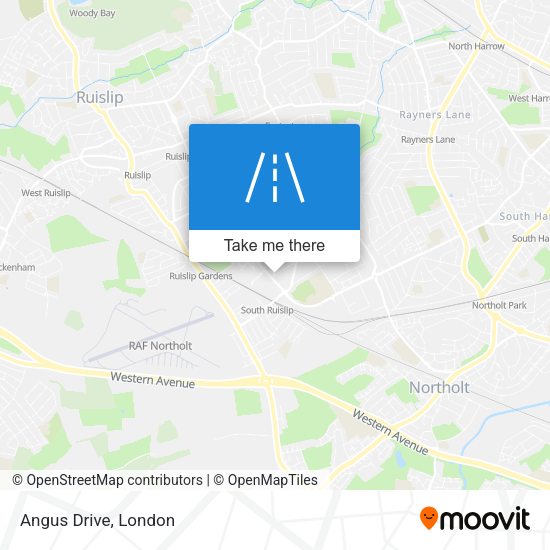 Angus Drive map