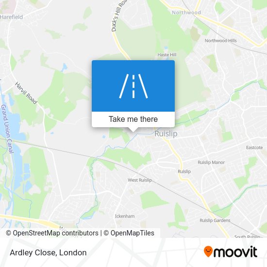 Ardley Close map