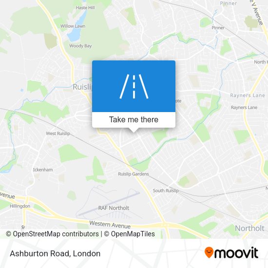 Ashburton Road map