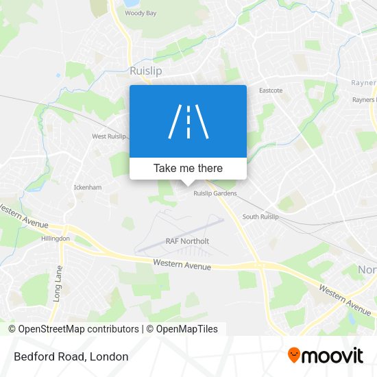Bedford Road map