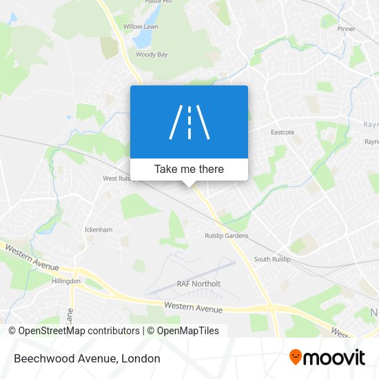 Beechwood Avenue map