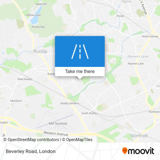 Beverley Road map