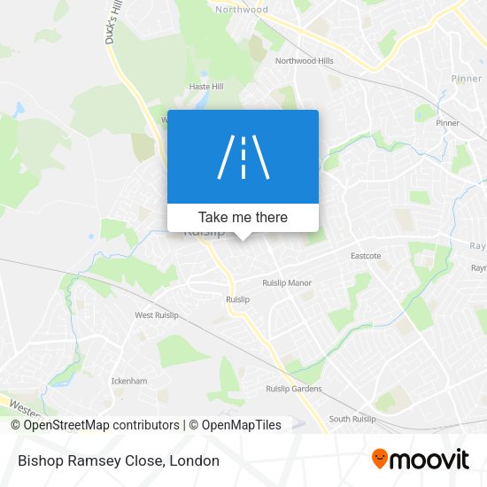 Bishop Ramsey Close map