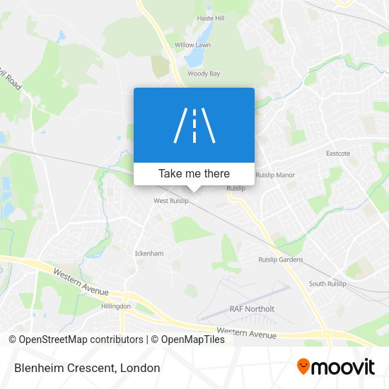 Blenheim Crescent map