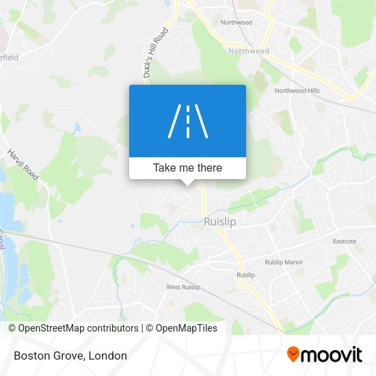 Boston Grove map