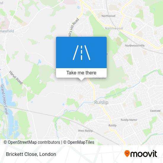 Brickett Close map