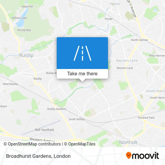 Broadhurst Gardens map