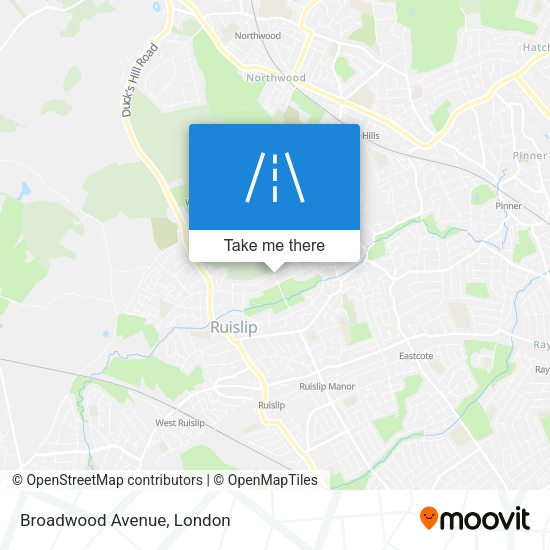 Broadwood Avenue map