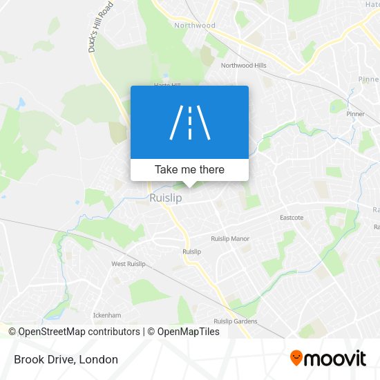 Brook Drive map