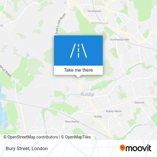 Bury Street map