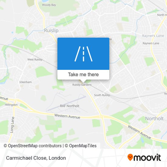 Carmichael Close map
