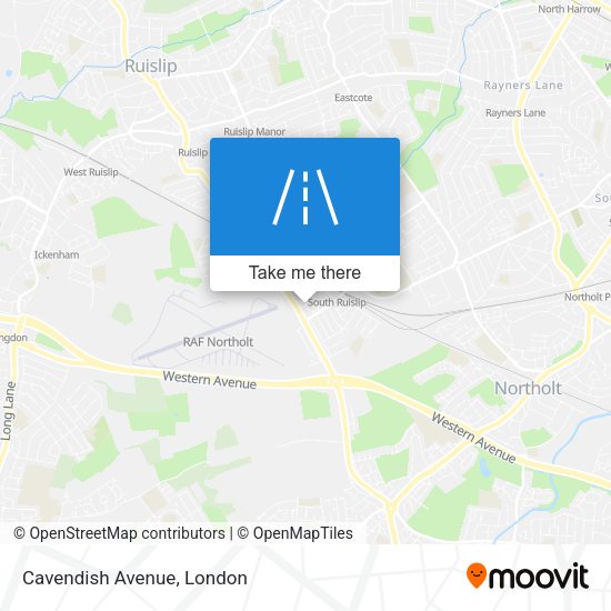Cavendish Avenue map
