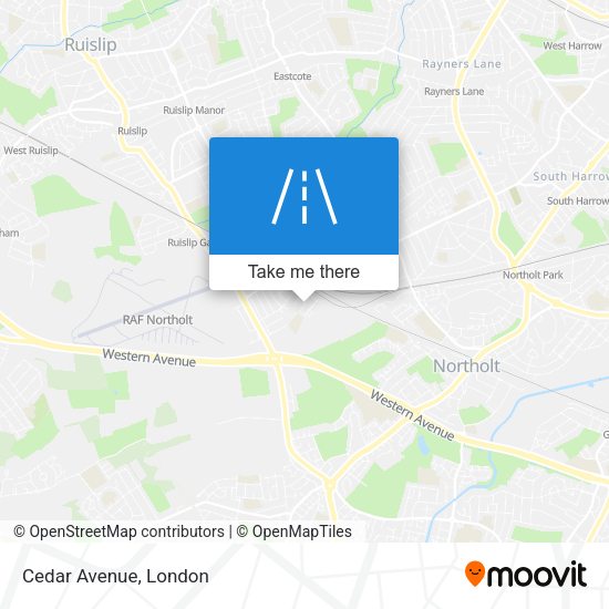 Cedar Avenue map