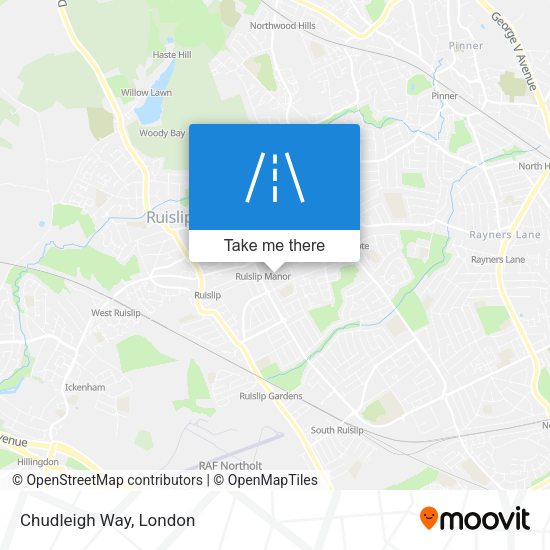 Chudleigh Way map