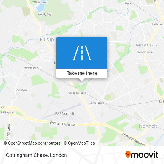 Cottingham Chase map