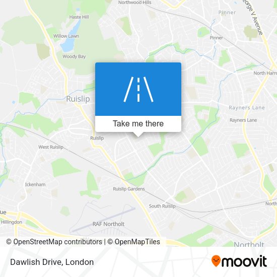 Dawlish Drive map
