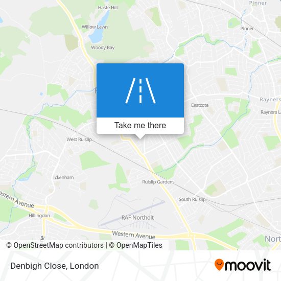 Denbigh Close map