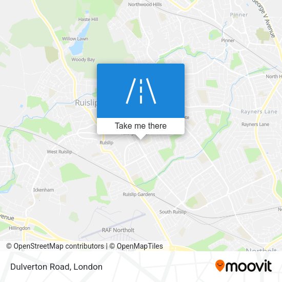 Dulverton Road map