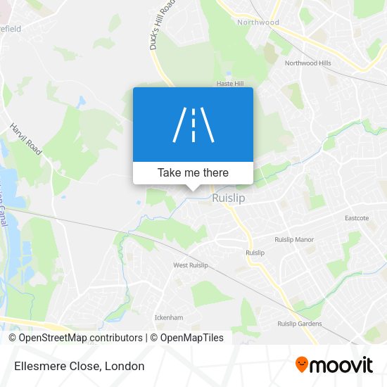 Ellesmere Close map