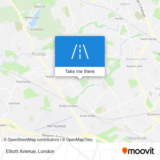 Elliott Avenue map