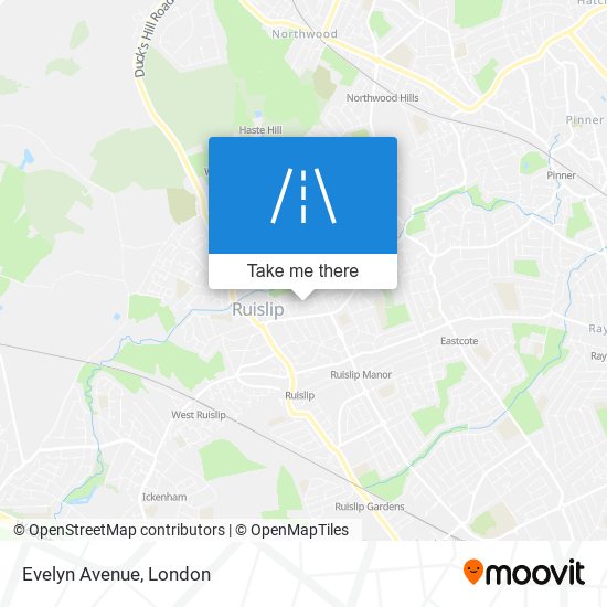 Evelyn Avenue map