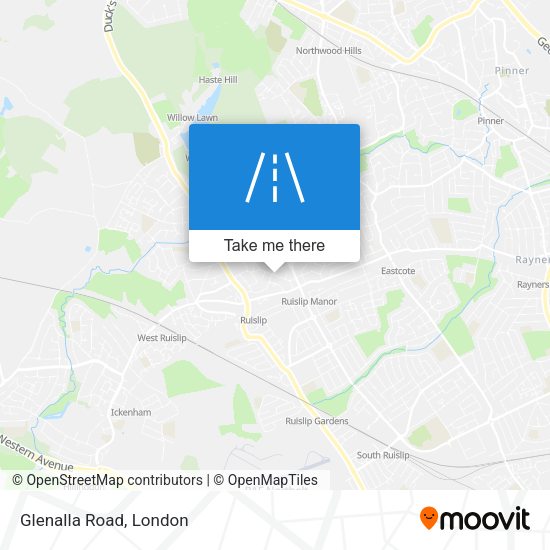 Glenalla Road map