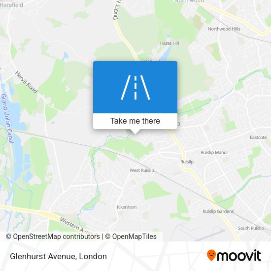 Glenhurst Avenue map
