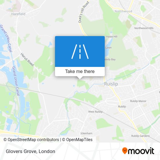 Glovers Grove map