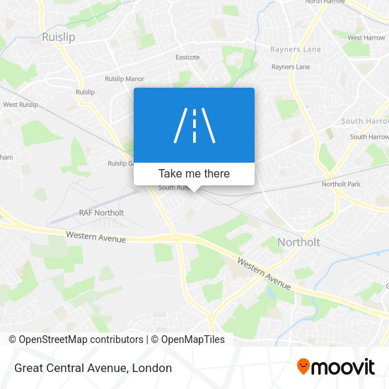 Great Central Avenue map