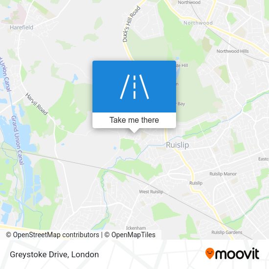 Greystoke Drive map