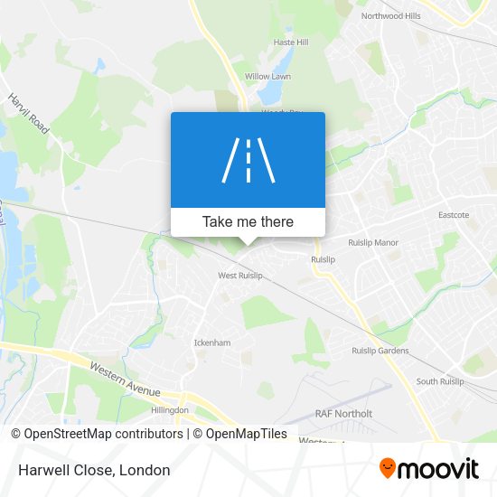 Harwell Close map