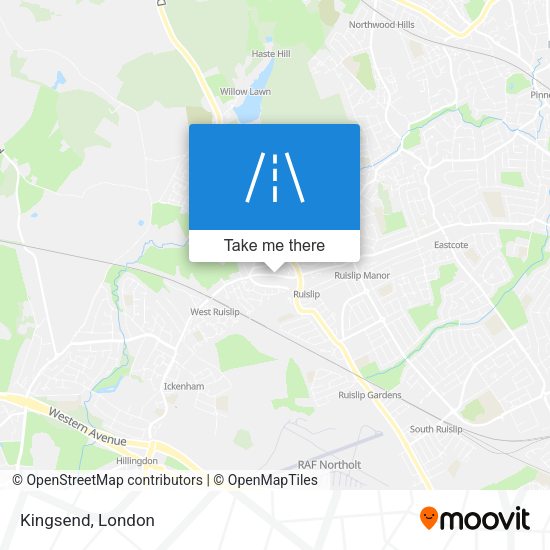 Kingsend map