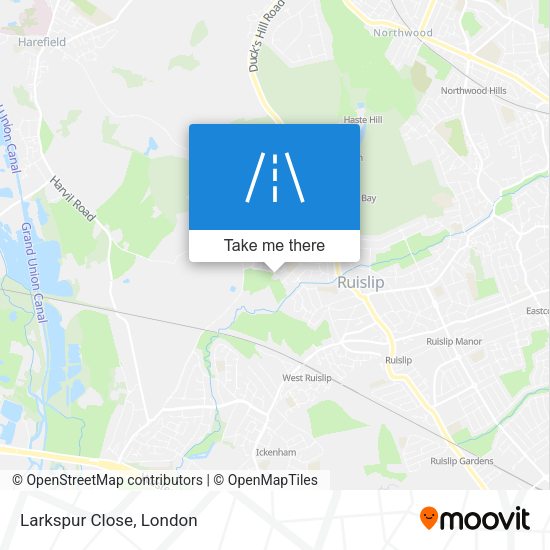Larkspur Close map