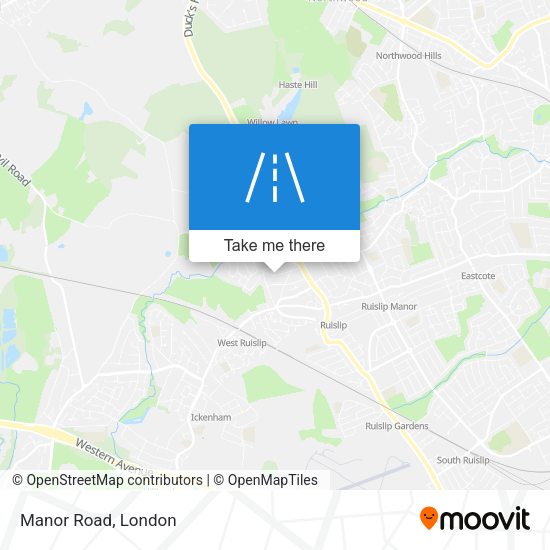 Manor Road map