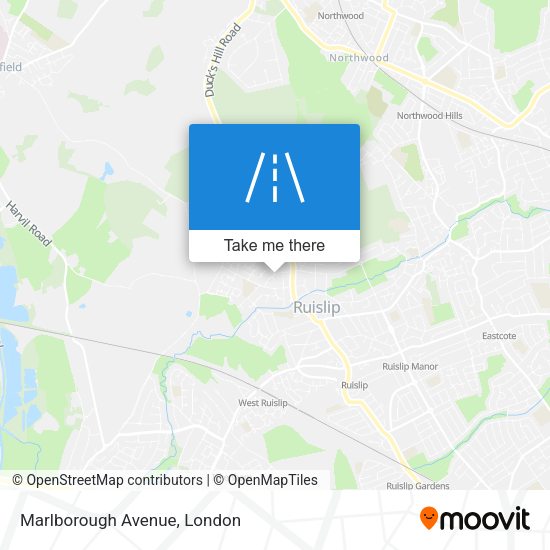 Marlborough Avenue map