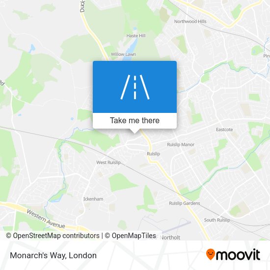 Monarch's Way map