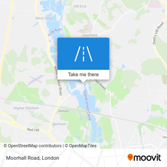 Moorhall Road map
