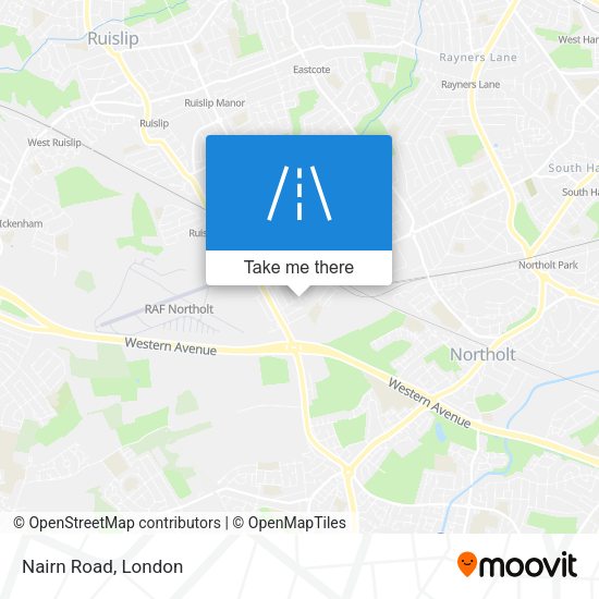 Nairn Road map