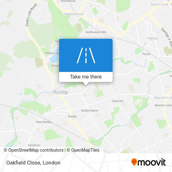 Oakfield Close map